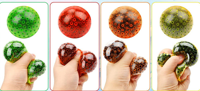 Stress Relief Ball Squeezing Toy TPR Soft Rubber Slow Rebound Vent Ball