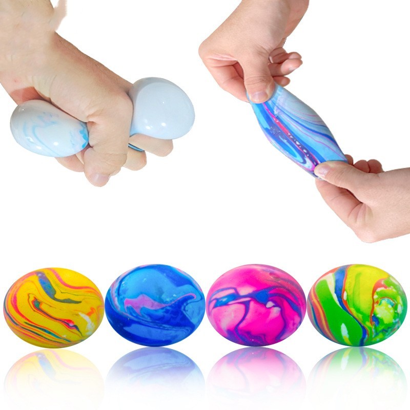 Stress Relief Ball Squeezing Toy TPR Soft Rubber Slow Rebound Vent Ball