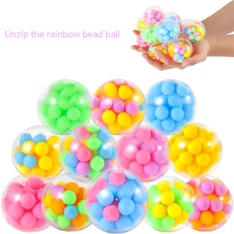 Stress Relief Ball Squeezing Toy TPR Soft Rubber Slow Rebound Vent Ball