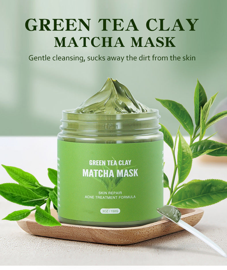 Matcha Mud Mask Balance Grease Green Tea Refreshing Cleansing Sun Damage