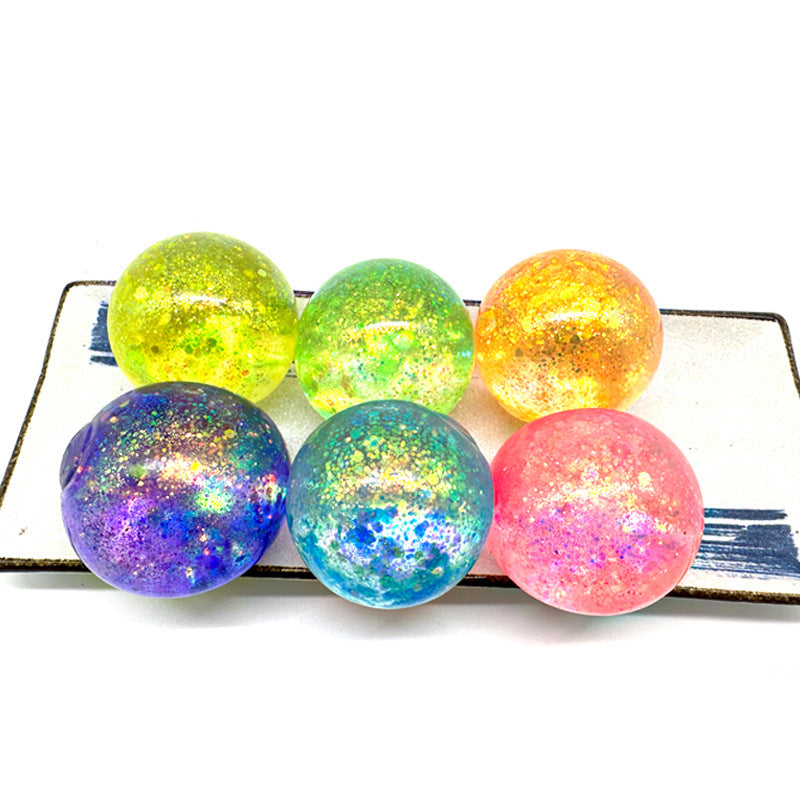 Stress Relief Ball Squeezing Toy TPR Soft Rubber Slow Rebound Vent Ball