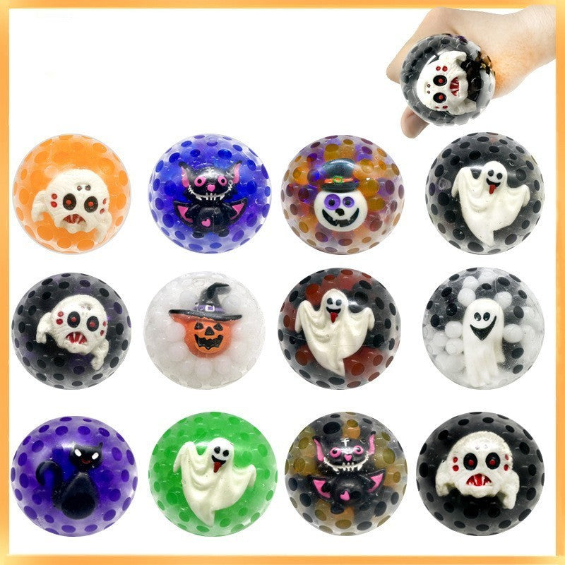 Stress Relief Ball Squeezing Toy TPR Soft Rubber Slow Rebound Vent Ball