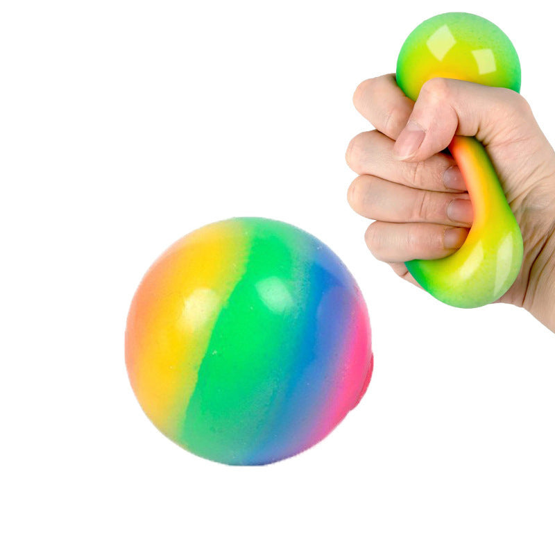 Stress Relief Ball Squeezing Toy TPR Soft Rubber Slow Rebound Vent Ball